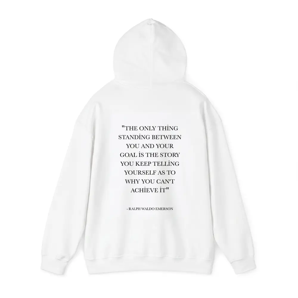 Ralph Waldo Emerson Goal Motivational Quote Print – Hoodies