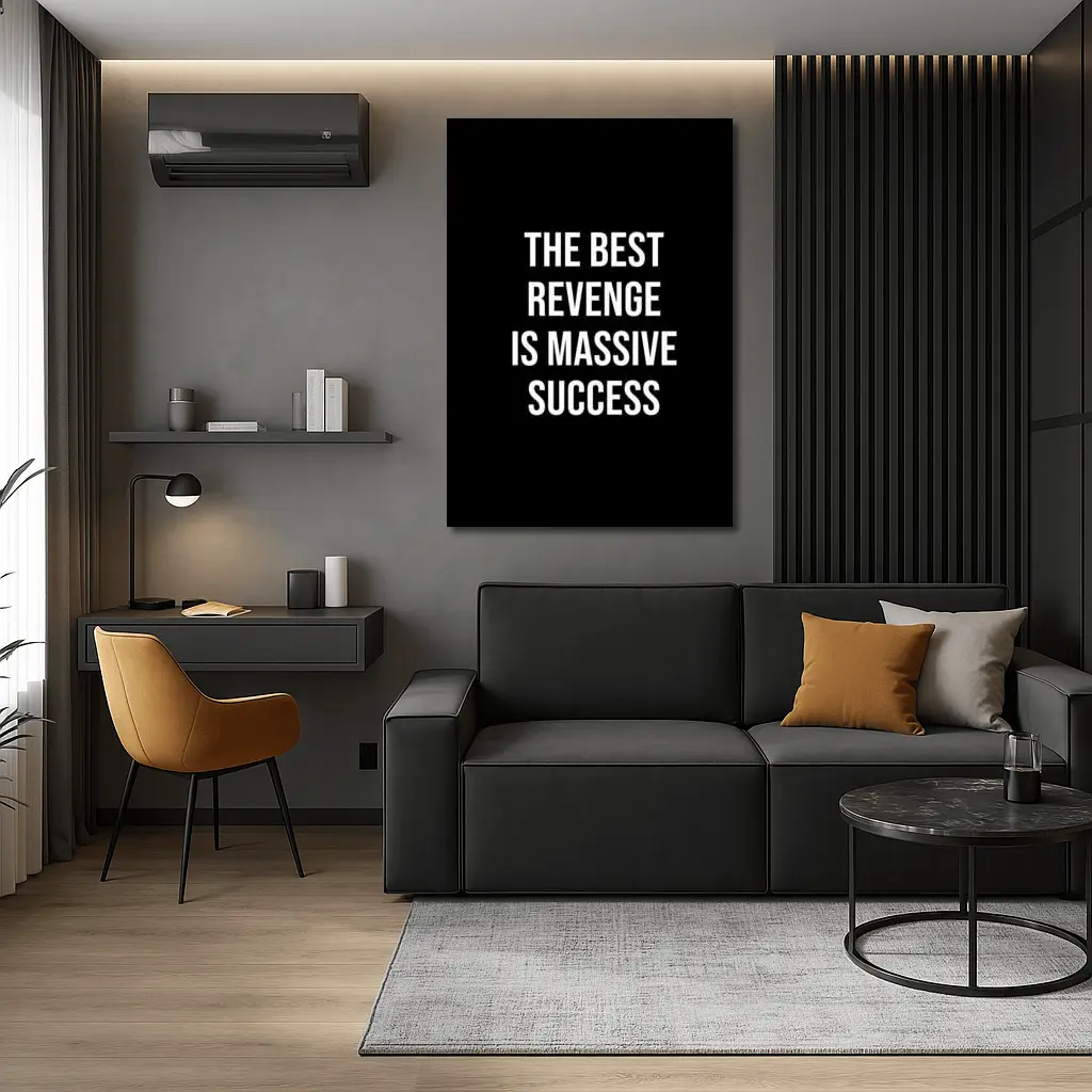 The Best Revenge Is Massive Success Quote – Wall Art