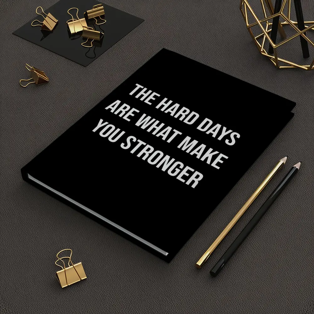 The Hard Days Make You Stronger Quote – Notebooks