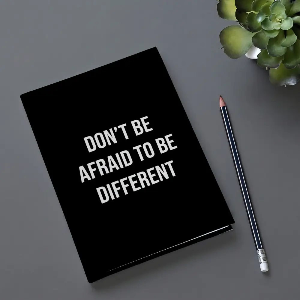 Don't Be Afraid To Be Different Black – Notebooks