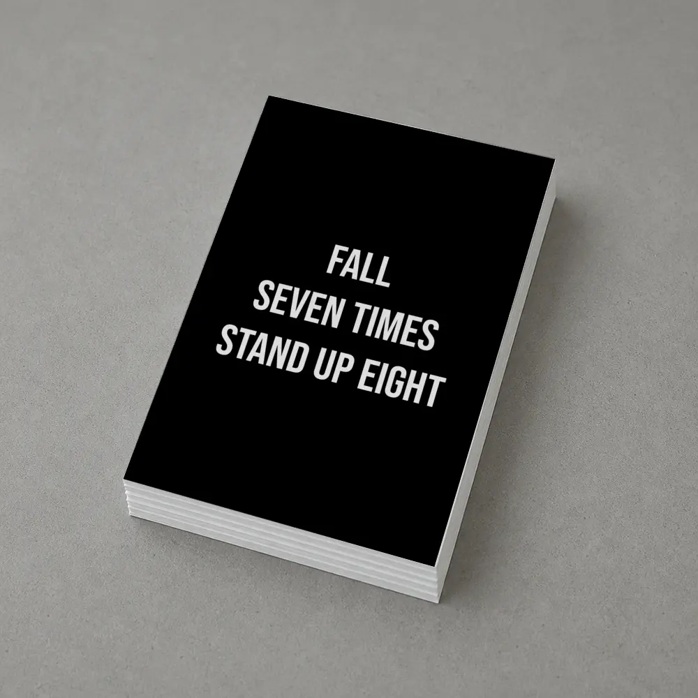 Fall Seven Times Stand Up Eight Quote – Postcards