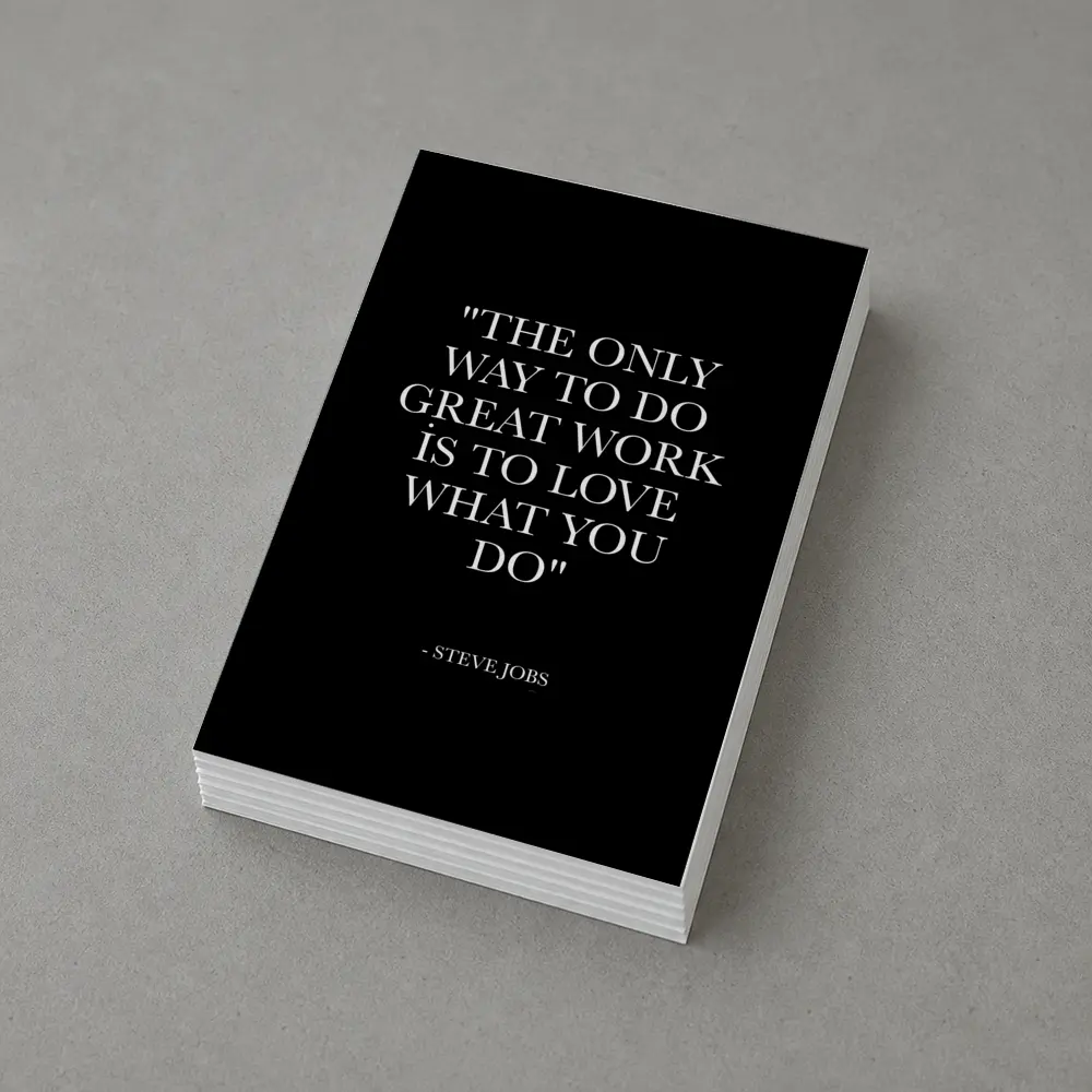 Steve Jobs Quote Black Minimal Typography Art – Postcards