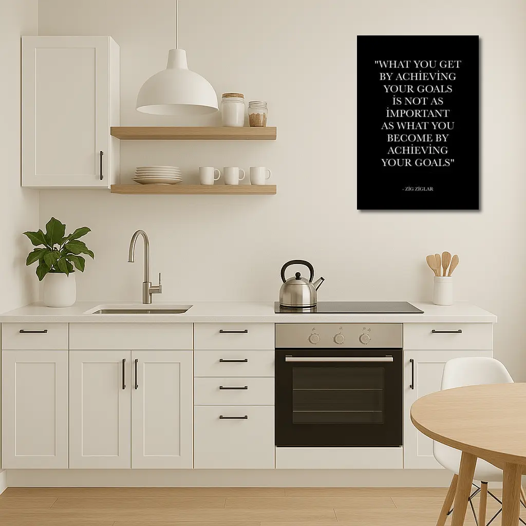 Zig Ziglar Goals Quote Black White – Wall Art