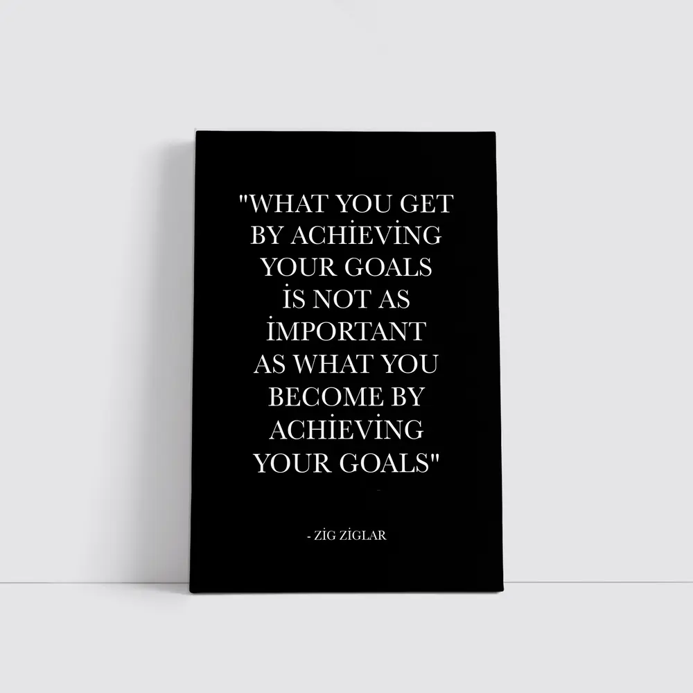 Zig Ziglar Goals Quote Black White – Wall Art