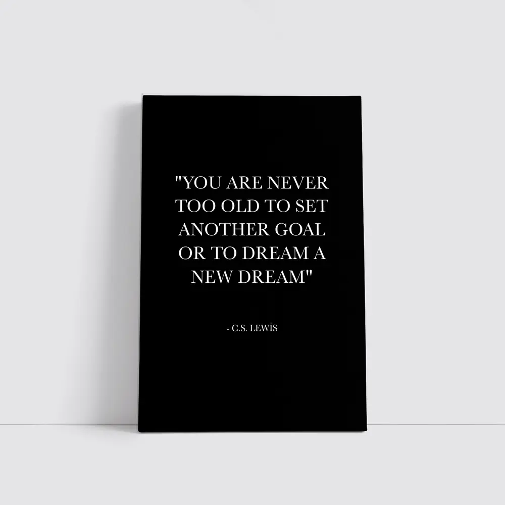 CS Lewis Quote Black Minimalist Typography Art – Wall Art