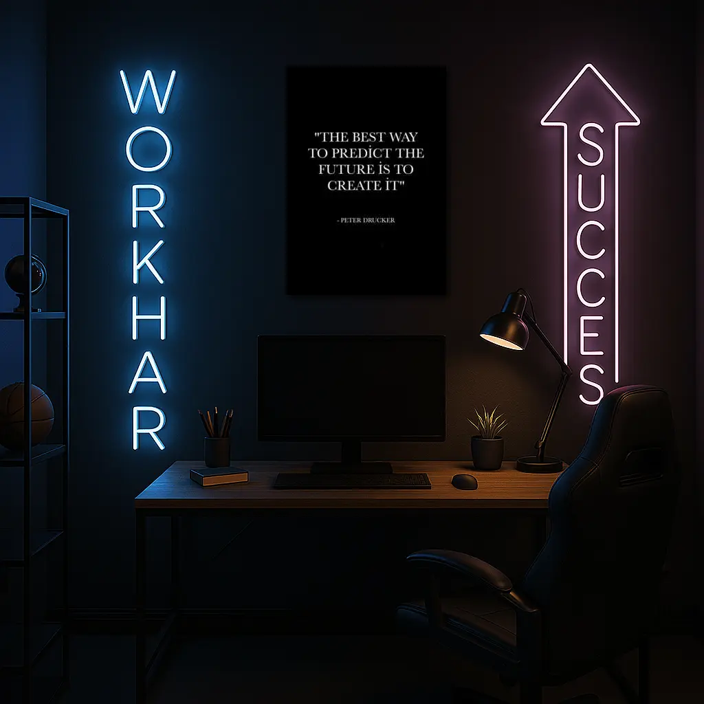 Peter Drucker Quote Black Minimalist Art – Wall Art