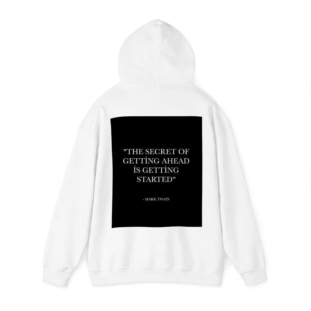 Mark Twain Quote Black Minimal Typography – Hoodies