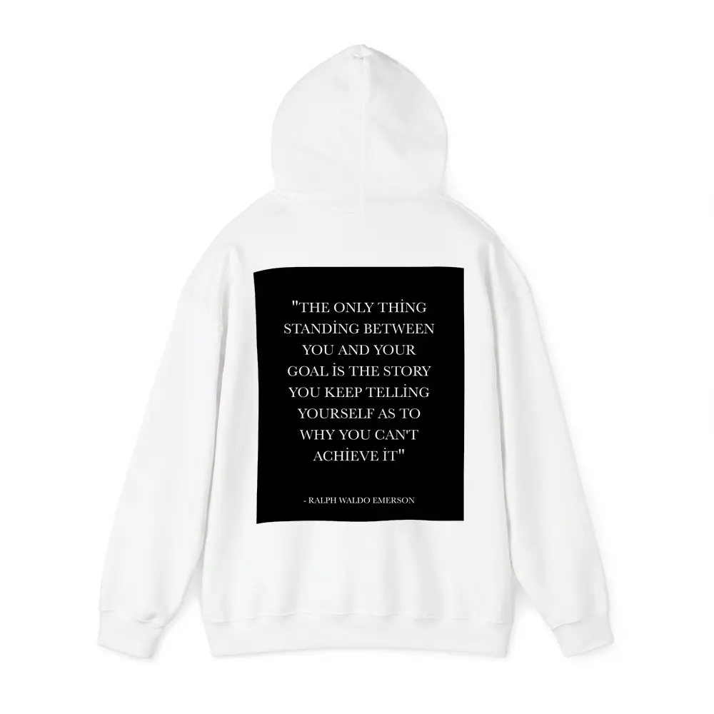 Ralph Waldo Emerson Goal Quote Black – Hoodies