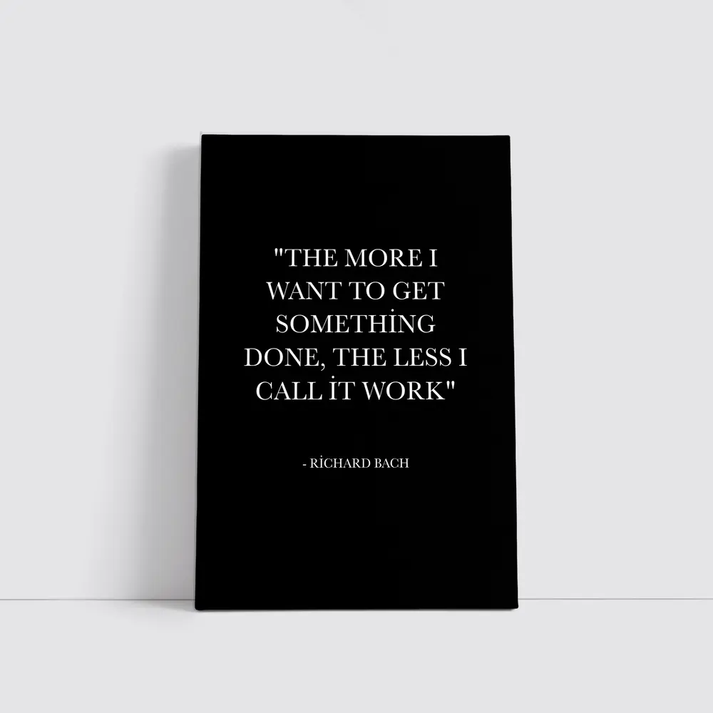 Richard Bach Quote Black Minimalist Typography Art – Wall Art