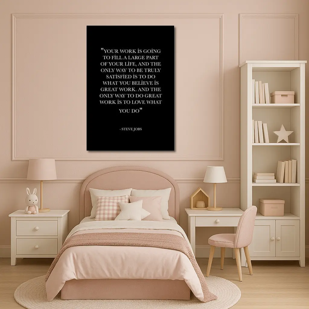 Steve Jobs Love What You Do Quote – Wall Art