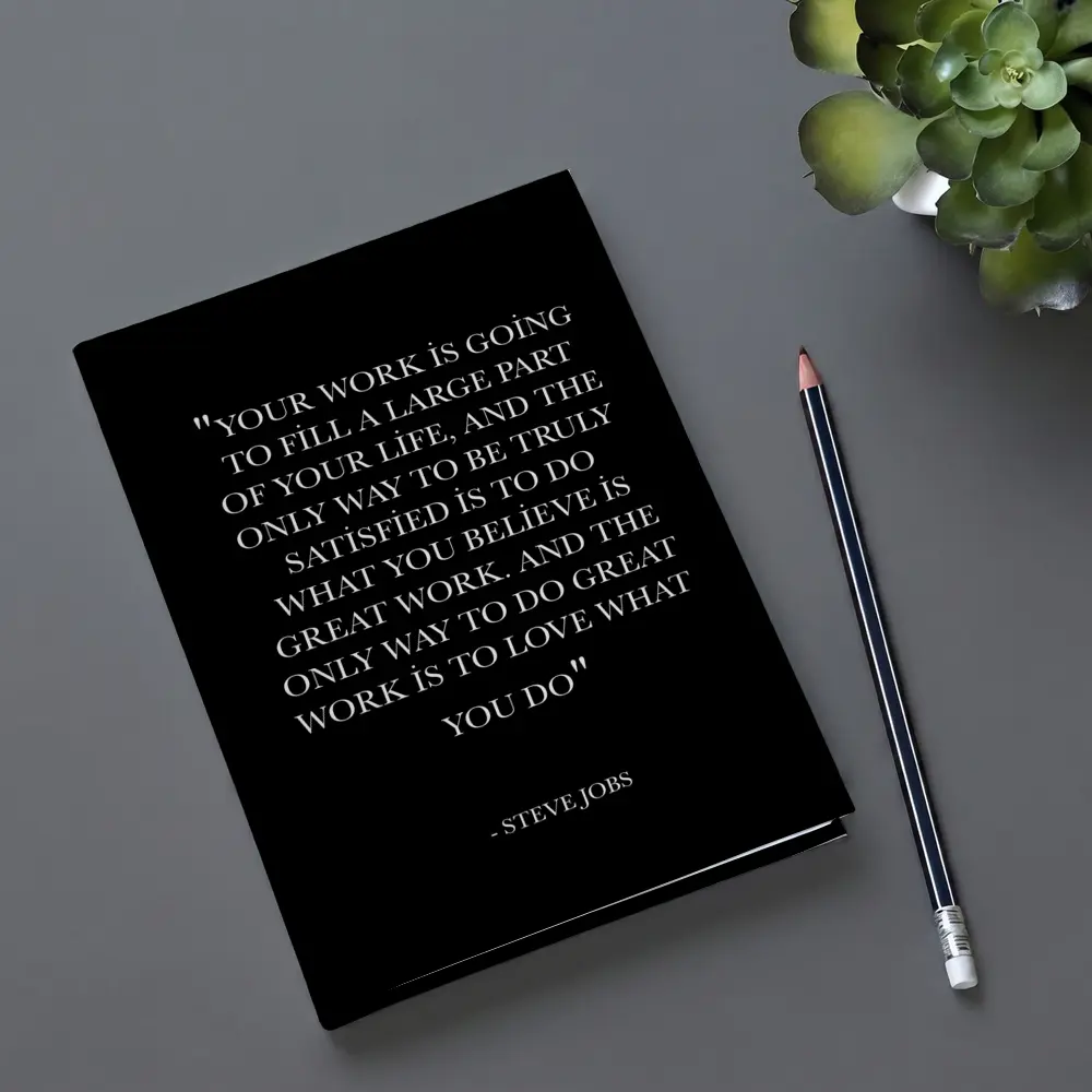 Steve Jobs Love What You Do Quote – Notebooks