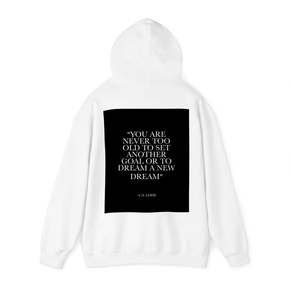 CS Lewis Dream Goals Quote Black Background – Hoodies