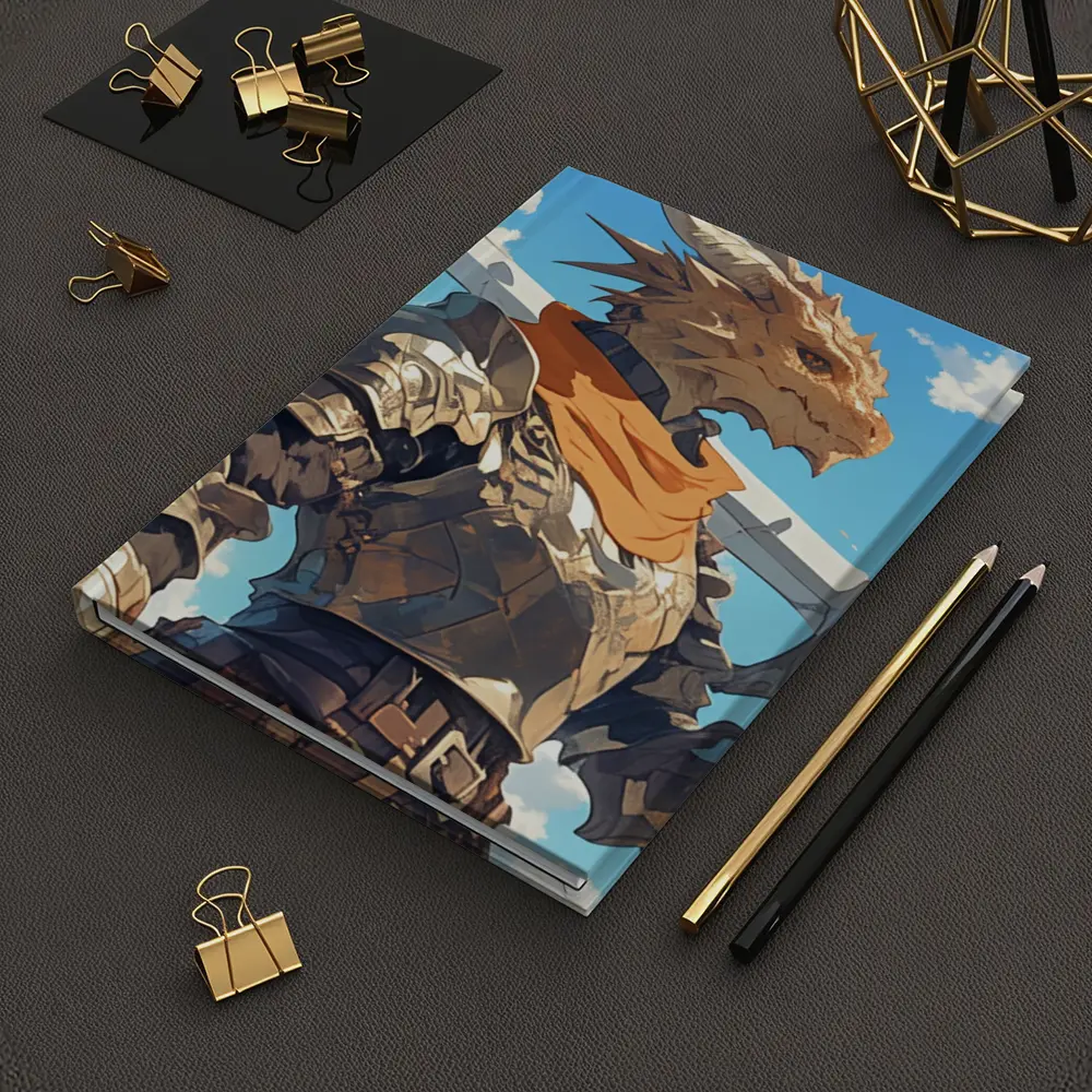 Dragon Knight Armor Sword Blue Sky – Notebooks