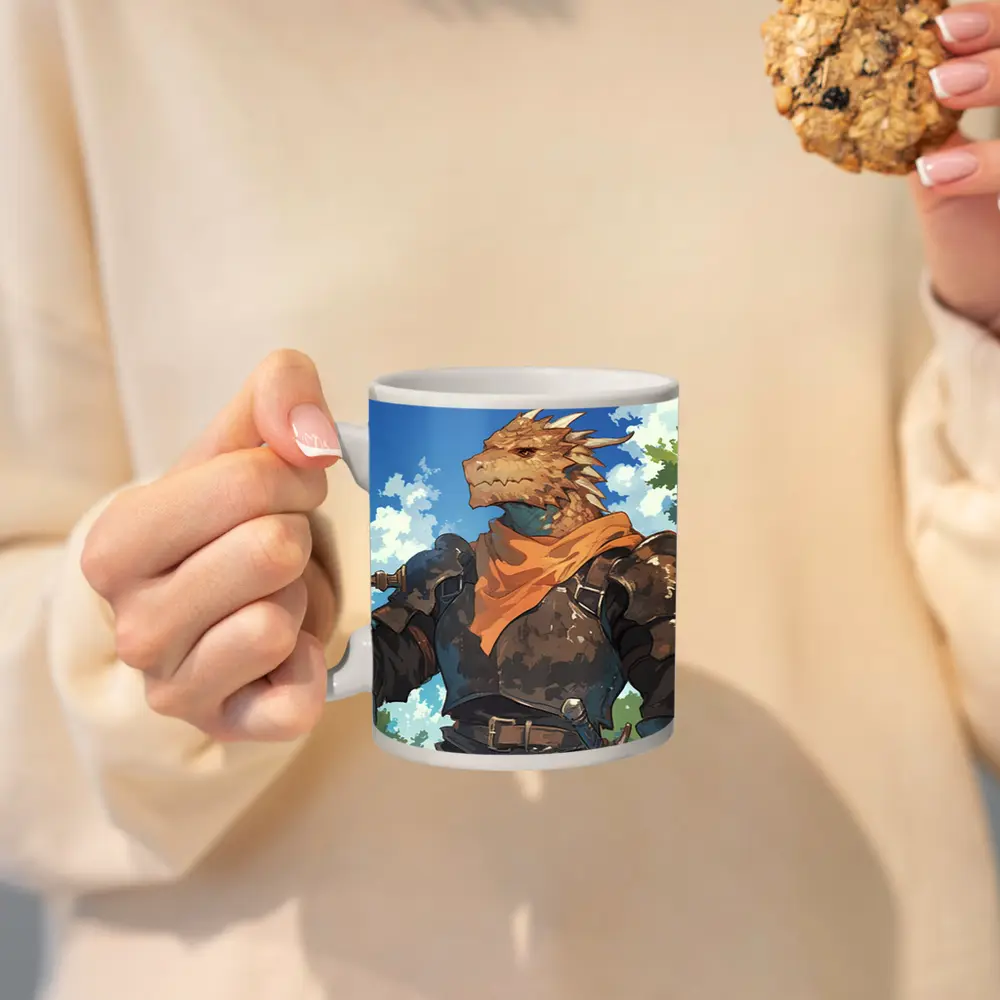 Dragon Knight Warrior Anime Art Forest – Mugs