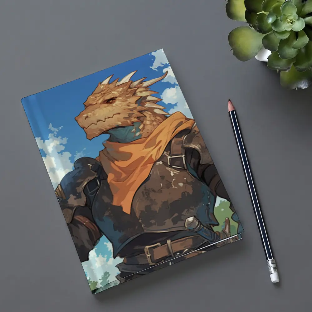 Dragon Knight Warrior Anime Art Forest – Notebooks