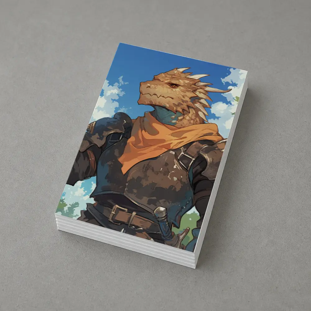 Dragon Knight Warrior Anime Art Forest – Postcards