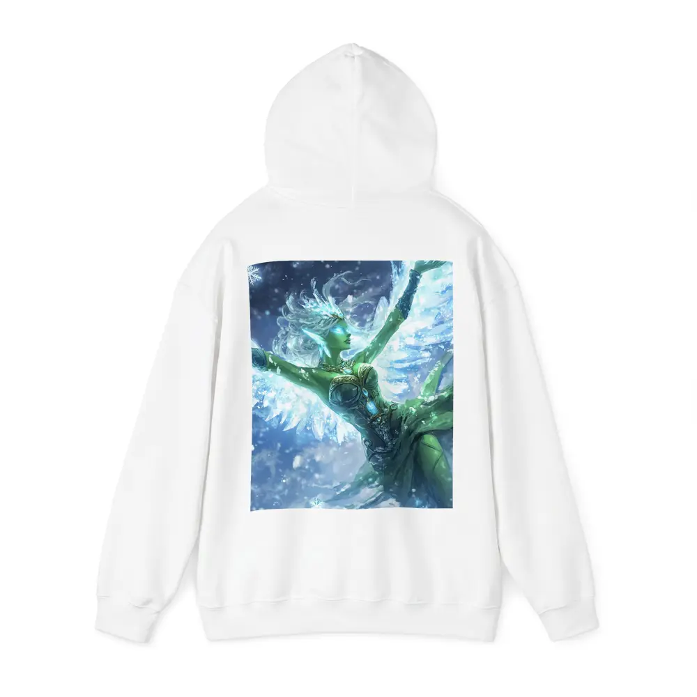 Ice Angel Fantasy Figure Winter Snow Scene – Hoodies