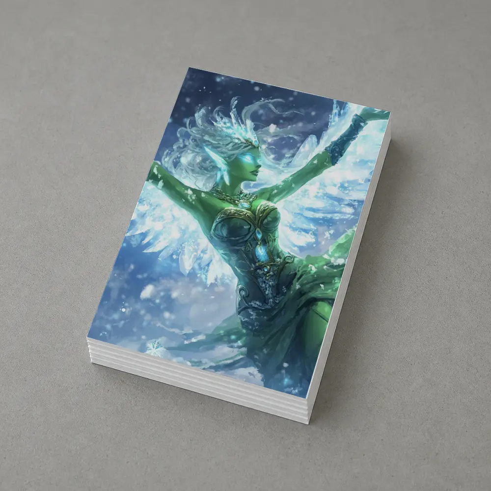 Ice Angel Fantasy Figure Winter Snow Scene – Postcards