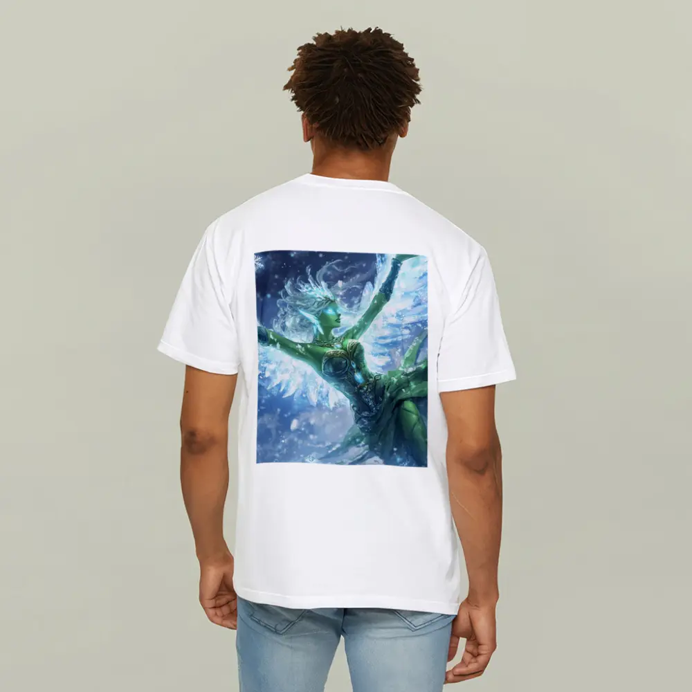 Ice Angel Fantasy Figure Winter Snow Scene – T-Shirts