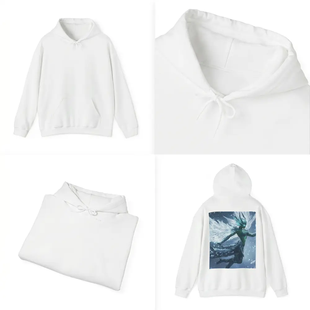 Ice Angel Fantasy Figure Snowflake Storm – Hoodies