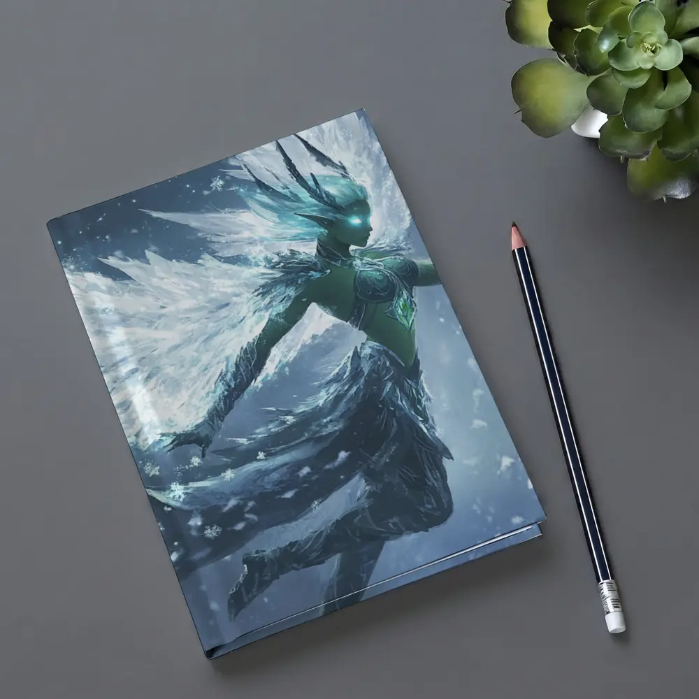 Ice Angel Fantasy Figure Snowflake Storm – Notebooks