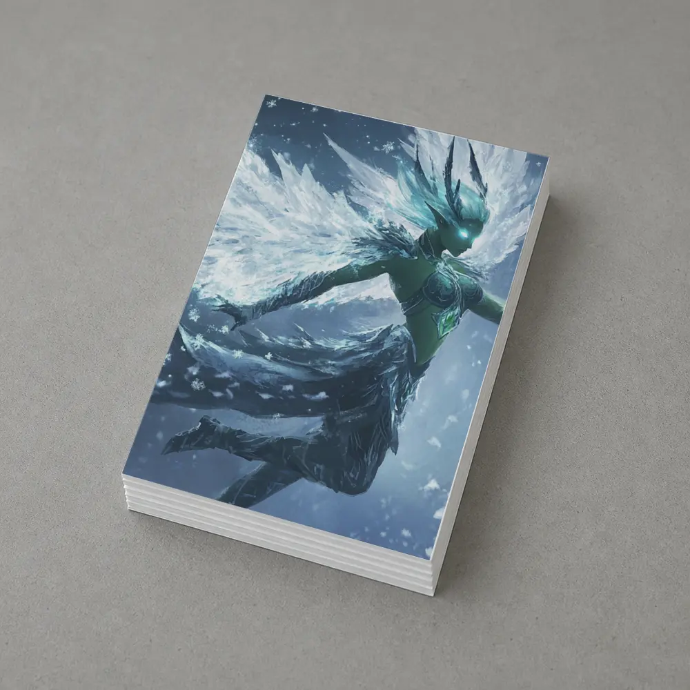 Ice Angel Fantasy Figure Snowflake Storm – Postcards