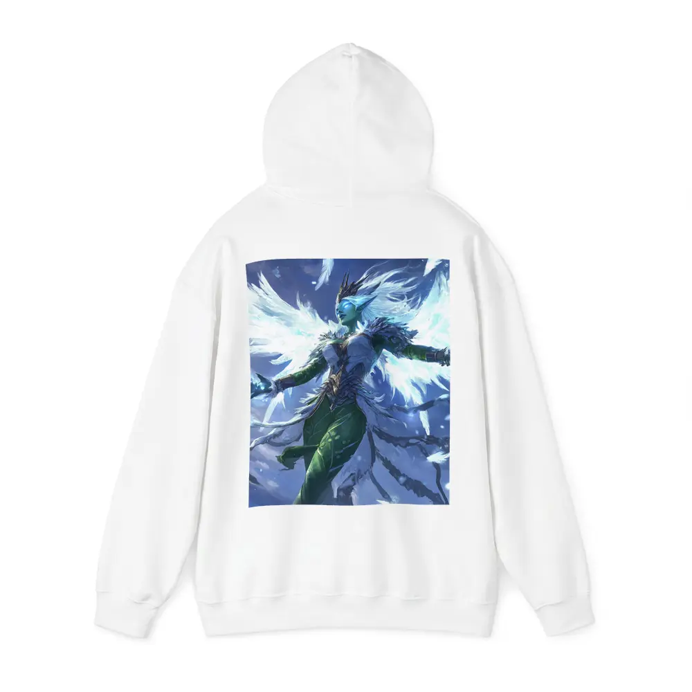 Fantasy Elf Angel Wings Ice Blue Sky – Hoodies