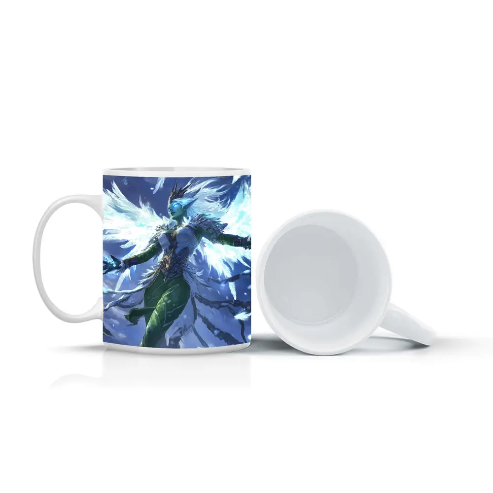 Fantasy Elf Angel Wings Ice Blue Sky – Mugs