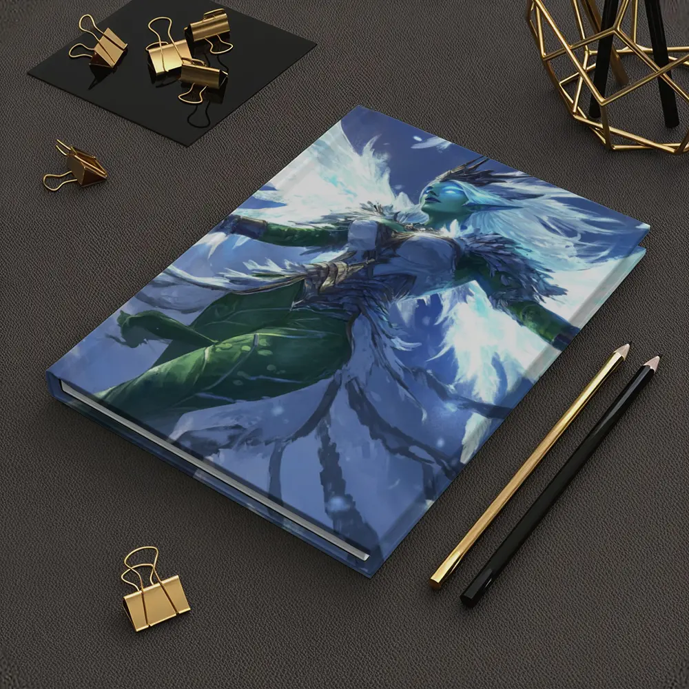Fantasy Elf Angel Wings Ice Blue Sky – Notebooks