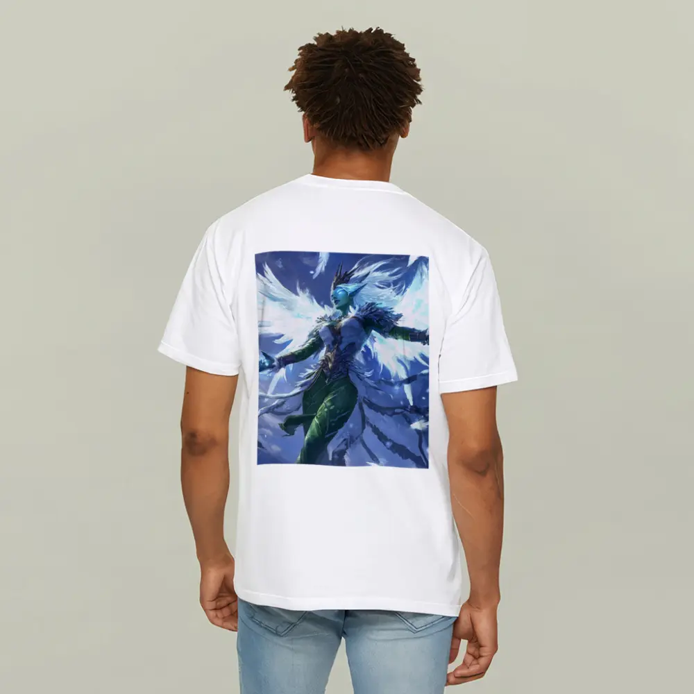 Fantasy Elf Angel Wings Ice Blue Sky – T-Shirts
