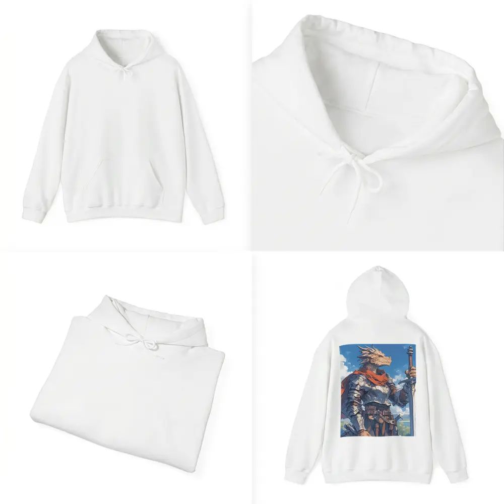 Dragon Knight Warrior Anime Fantasy Sky – Hoodies