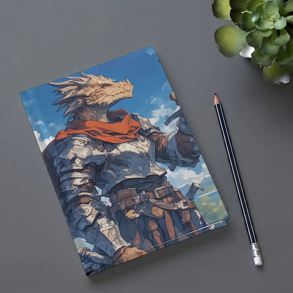 Dragon Knight Warrior Anime Fantasy Sky – Notebooks
