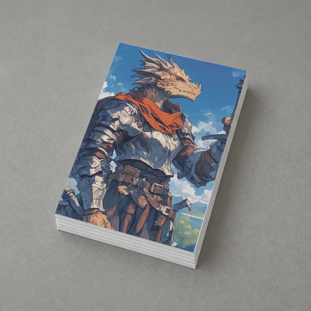 Dragon Knight Warrior Anime Fantasy Sky – Postcards