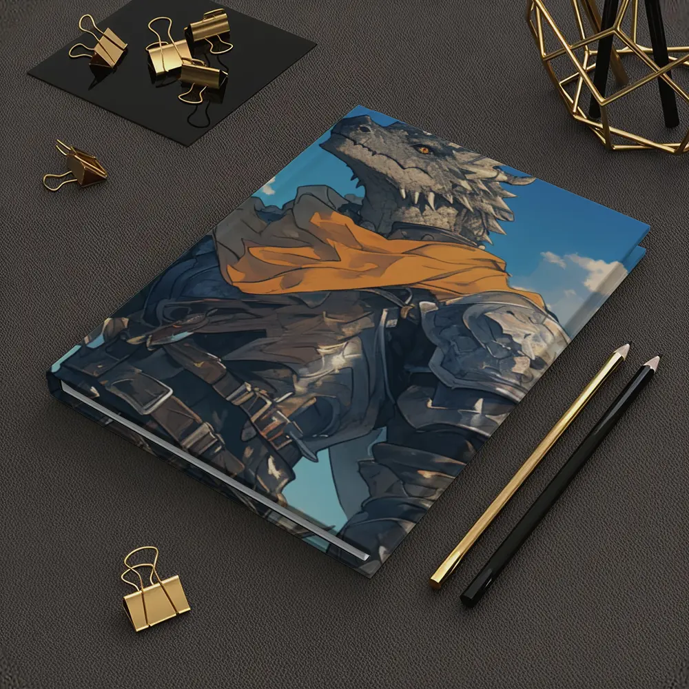 Dragon Knight Armor Anime Sky Background – Notebooks