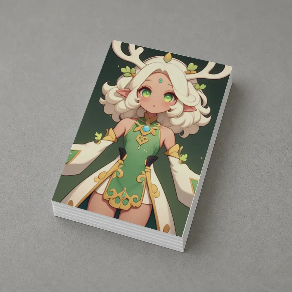 Anime Forest Spirit Girl With Antlers – Postcards
