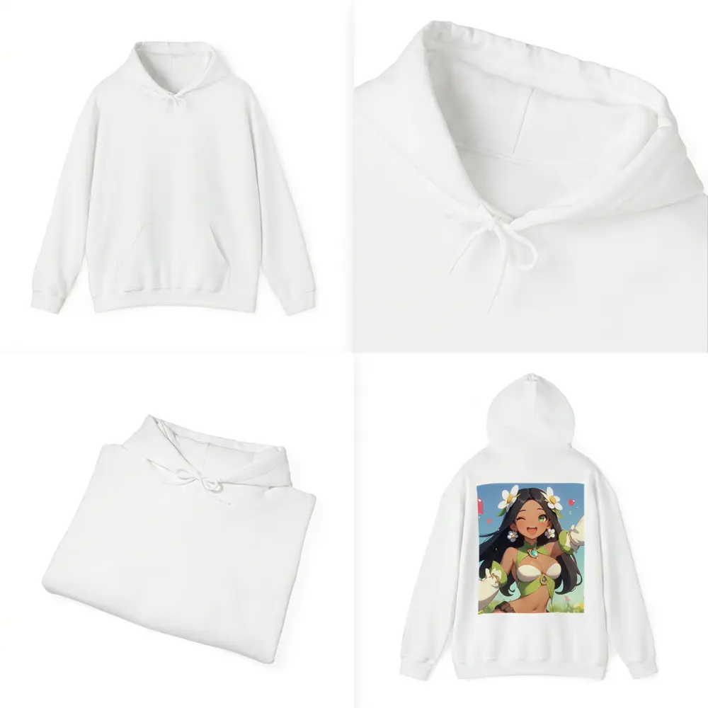 Anime Girl Daisy Flowers Summer Field – Hoodies