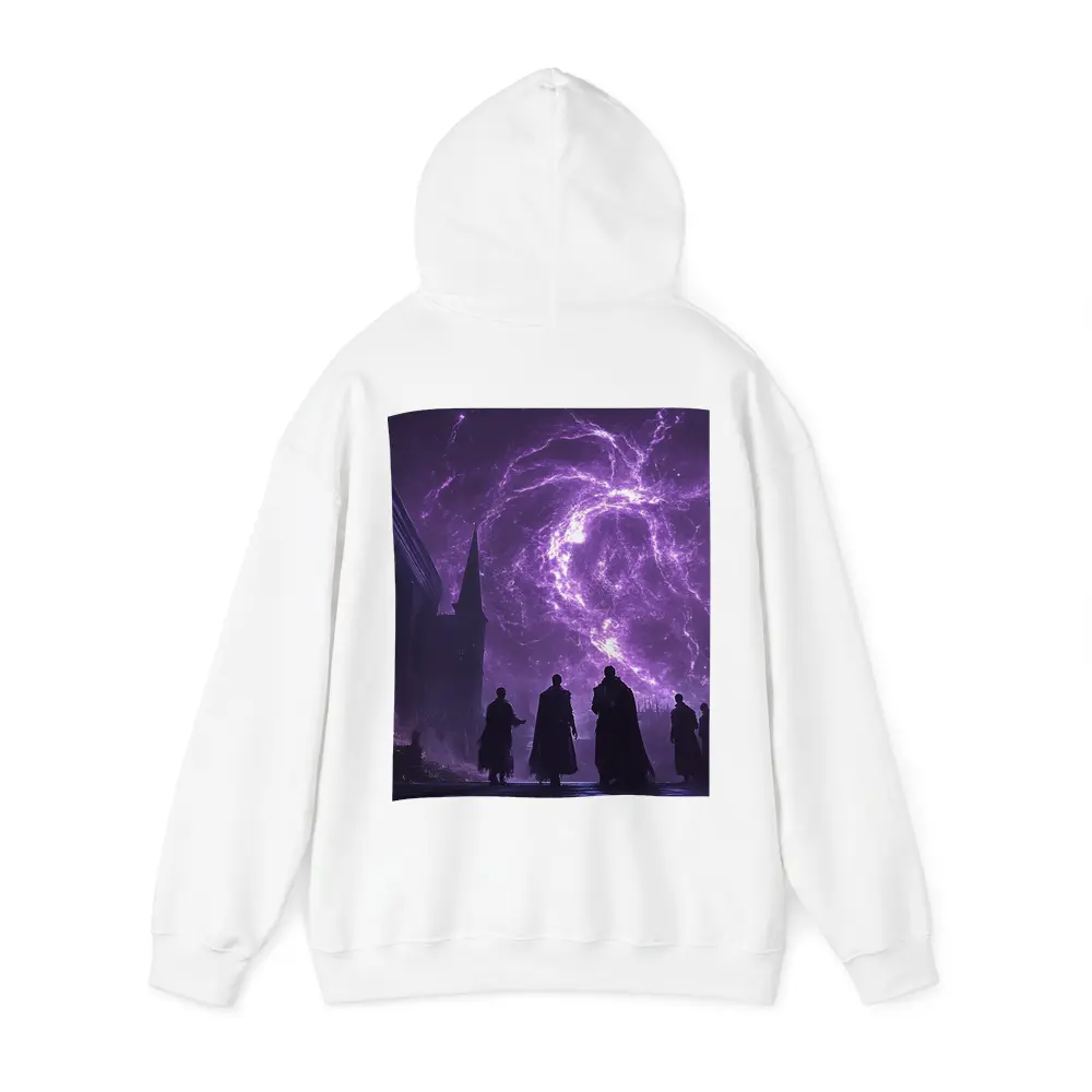 Dark Sorcerers Purple Lightning Storm Gothic Cathedral – Hoodies