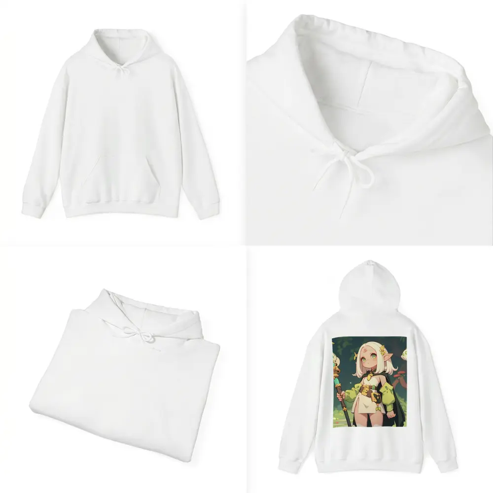 Anime Elf Girl Mage Forest Nature – Hoodies