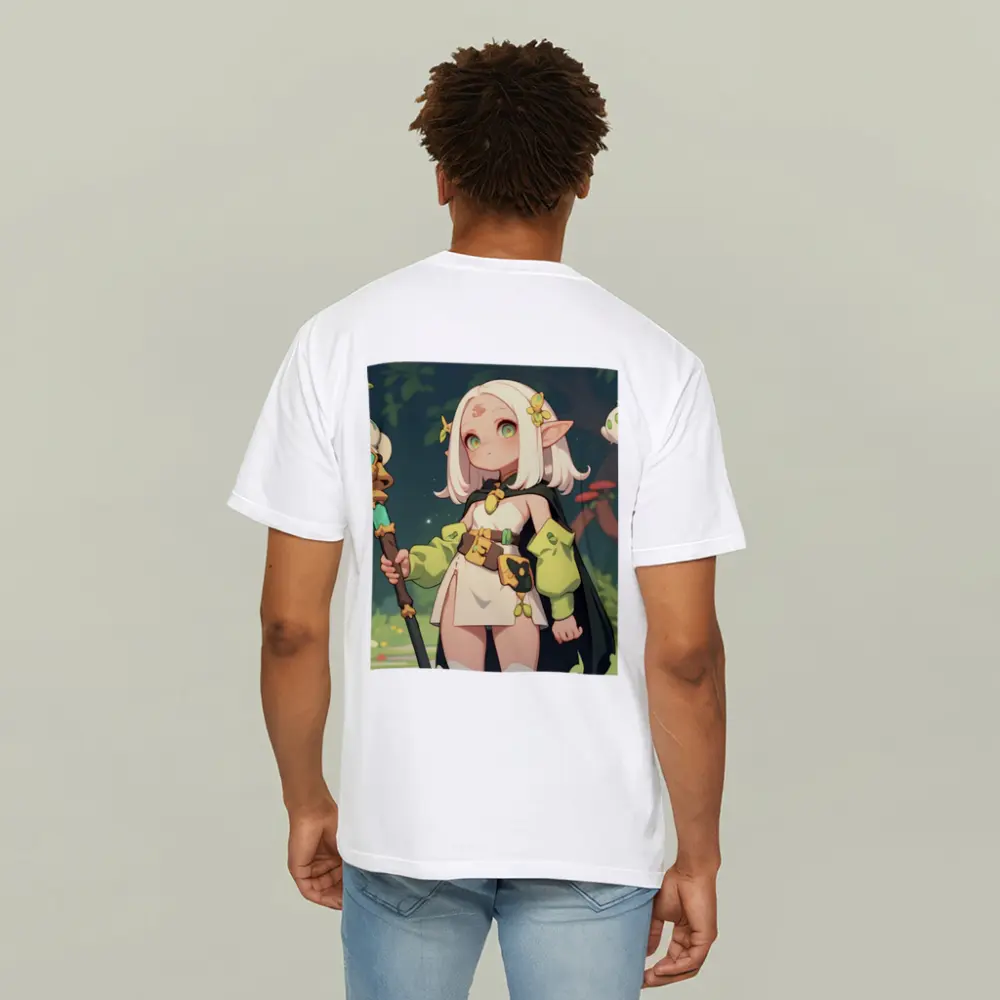 Anime Elf Girl Mage Forest Nature – T-Shirts