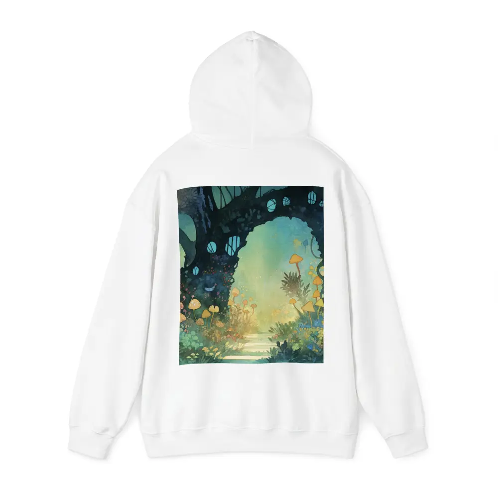 Watercolor Fantasy Forest Mushroom Garden Art – Hoodies
