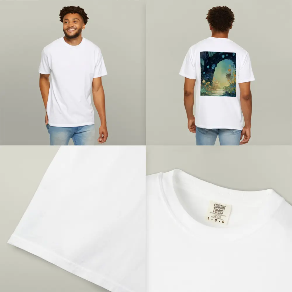 Watercolor Fantasy Forest Mushroom Garden Art – T-Shirts
