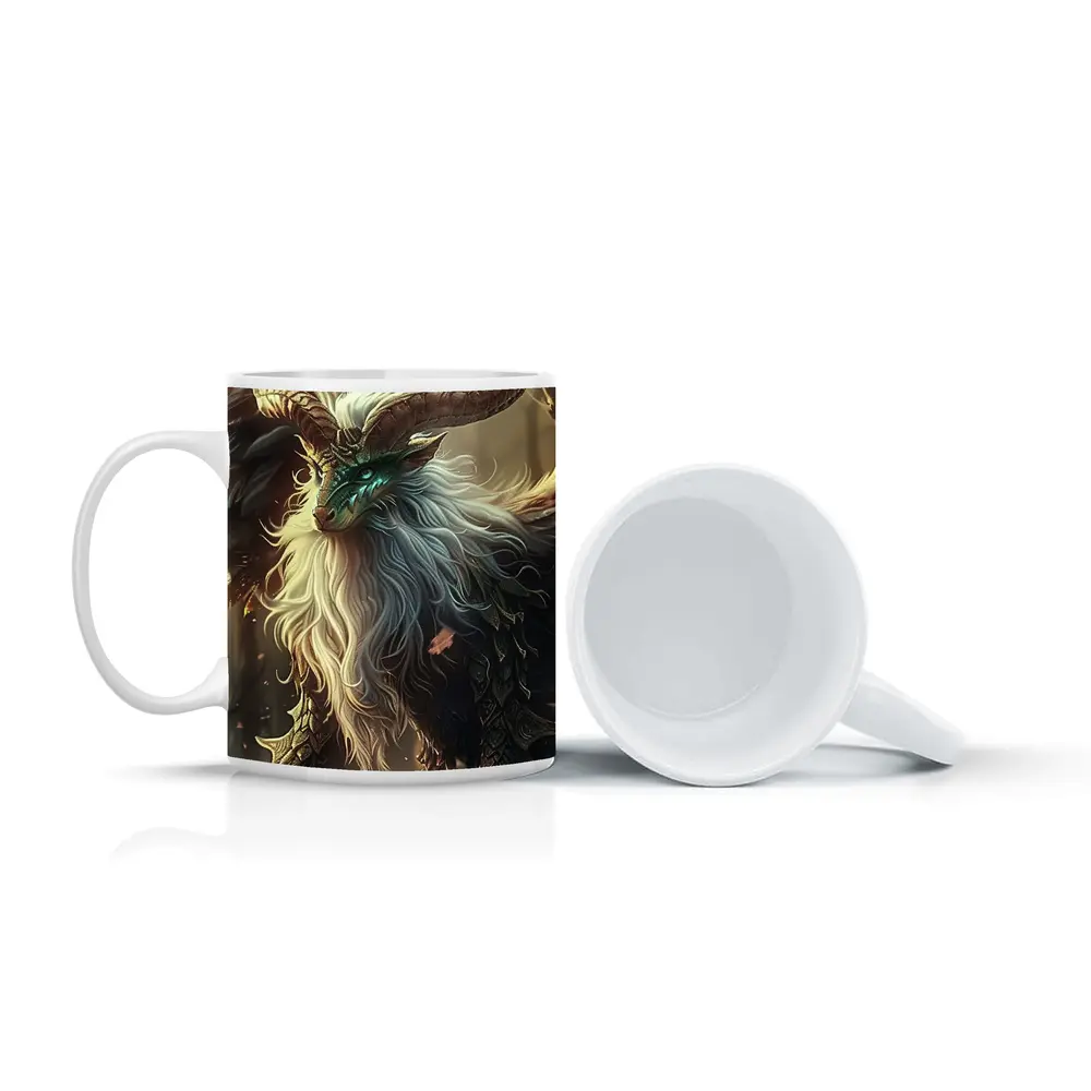 Dragon Beast Fantasy Creature Forest Art – Mugs