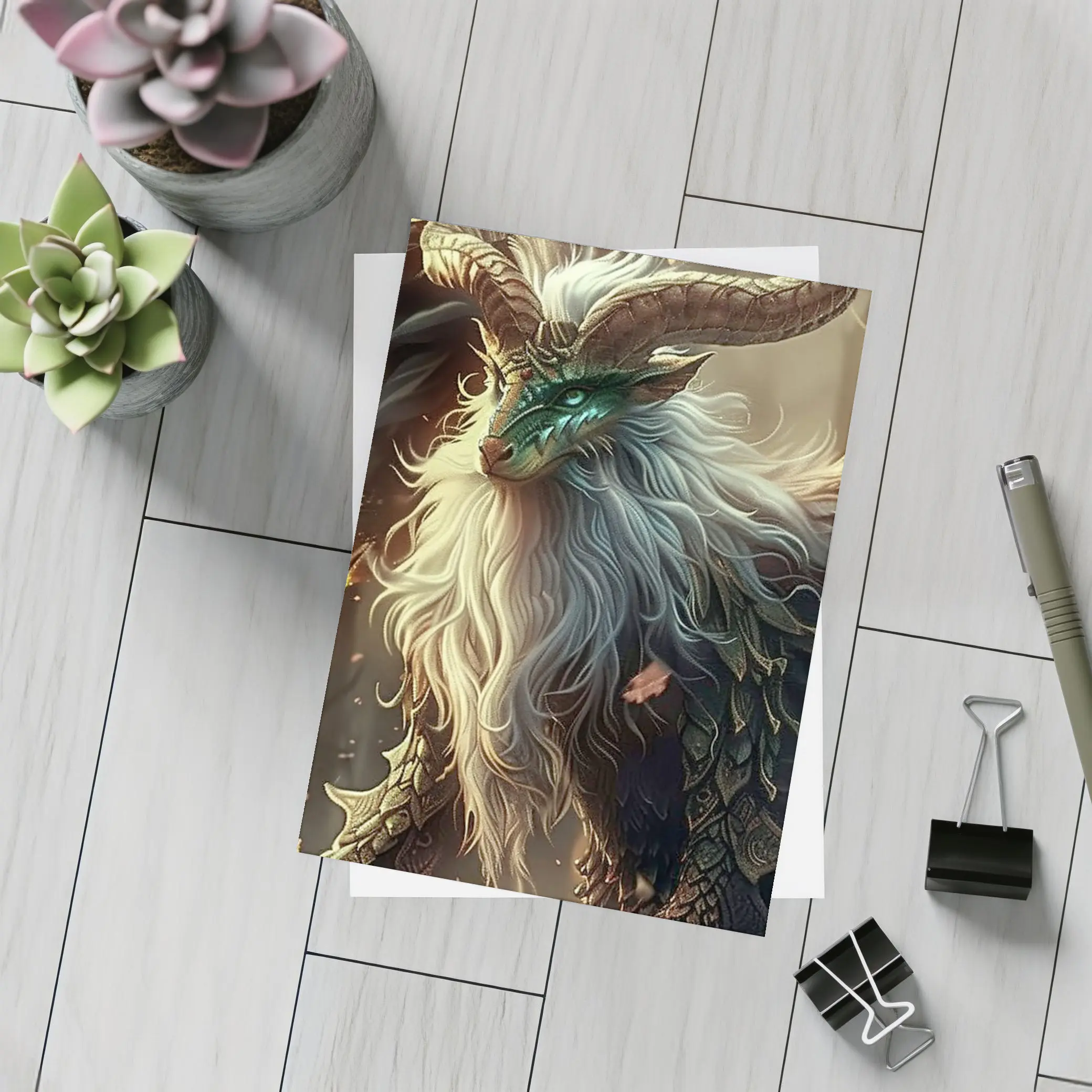 Dragon Beast Fantasy Creature Forest Art – Postcards