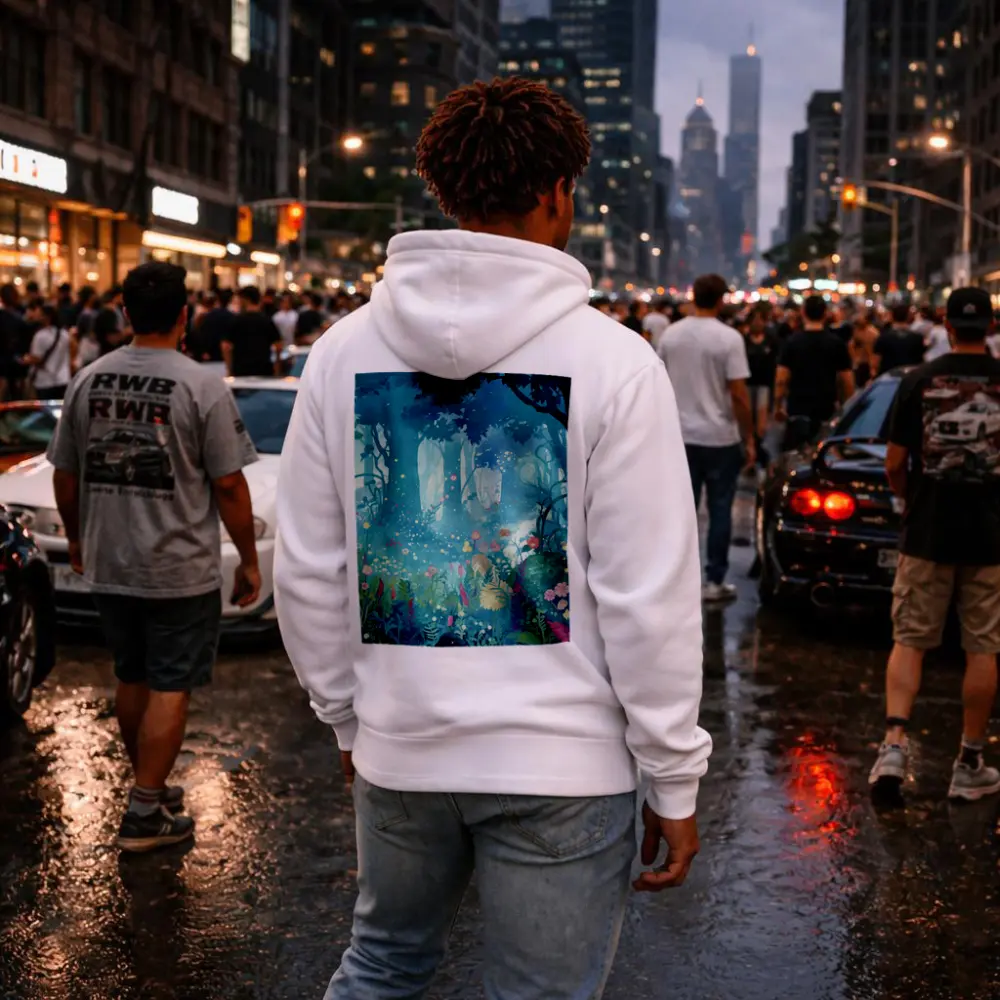 Enchanted Forest Garden Anime Floral Night – Hoodies