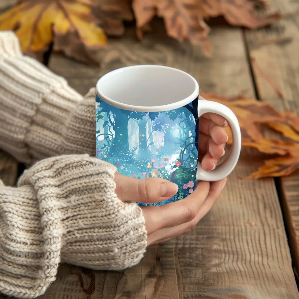 Enchanted Forest Garden Anime Floral Night – Mugs
