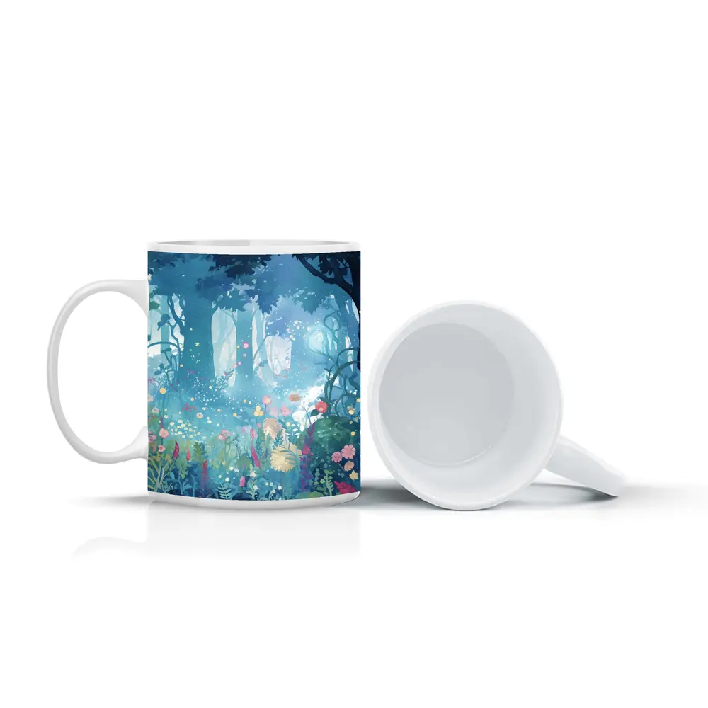 Enchanted Forest Garden Anime Floral Night – Mugs