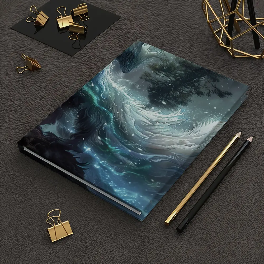 Fantasy Forest Spirit Dragon Dark Art – Notebooks