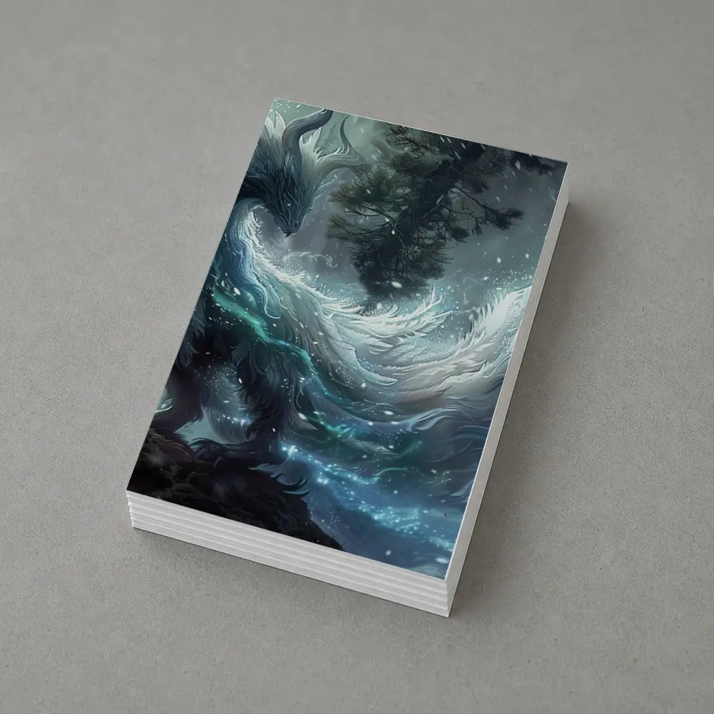 Fantasy Forest Spirit Dragon Dark Art – Postcards