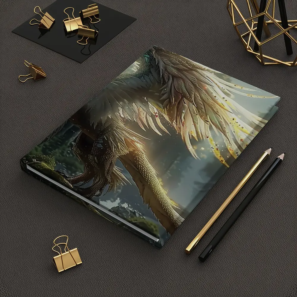 Fantasy Dragon Forest Magical Light Art – Notebooks