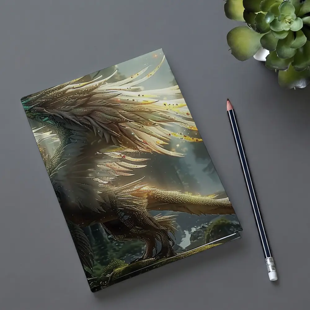 Fantasy Dragon Forest Magical Light Art – Notebooks